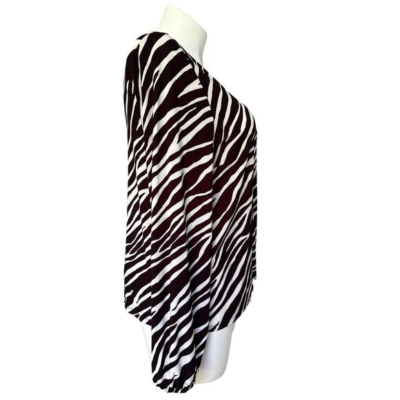 INC International Concepts Zebra Print Studded Top, Black White Women's Size XL - Picture 5 of 11